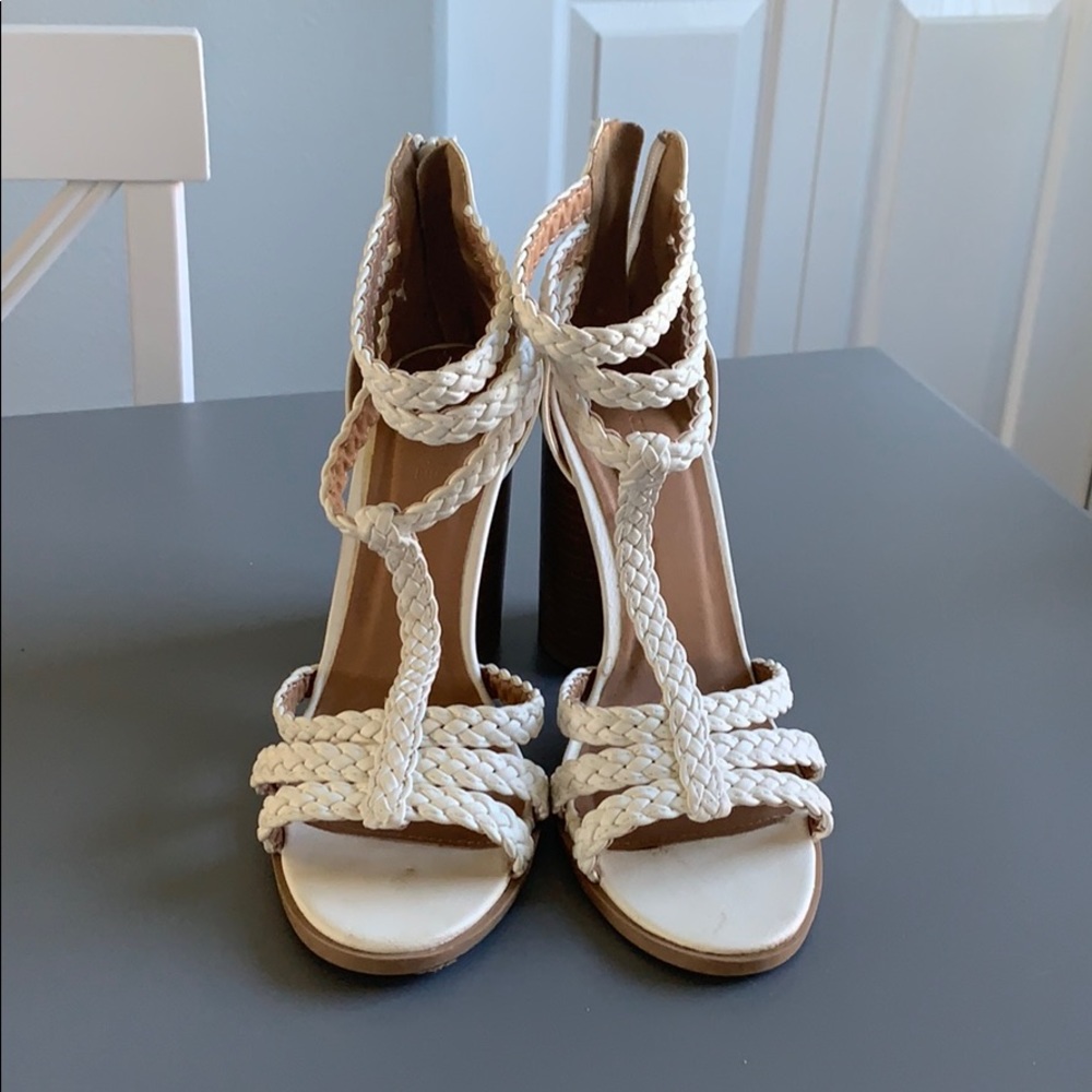 White Heeled Sandals